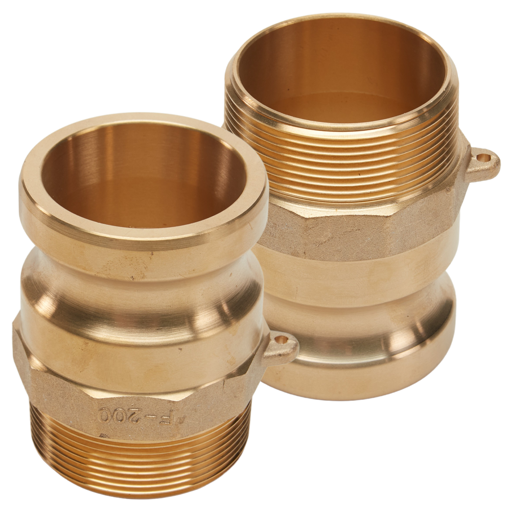 Brass Male Camlocks to Male Threads