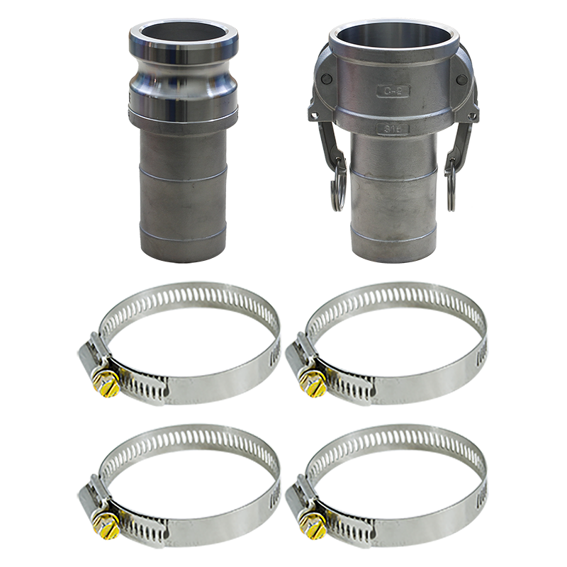 Stainless Steel Camlock Hose Shank Kits FireHoseDirect