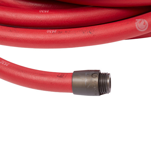 3/4" x 50' Non-Collapsible High Pressure Rubber Hose (1" NH Threads)