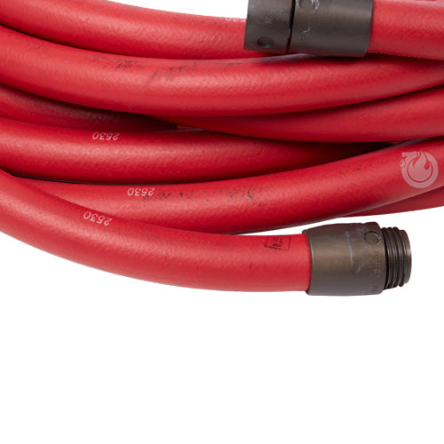 3/4" x 50' Non-Collapsible High Pressure Rubber Hose (1" NH Threads)