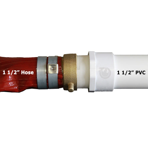 Red 1 1/2" x 50' Medium Duty Discharge Hose