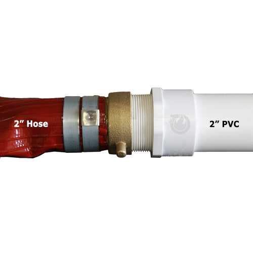 Red 2" x 100' Medium Duty Discharge Hose