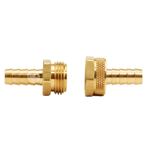 Brass Garden Hose Coupling Set (1/2" Hose)