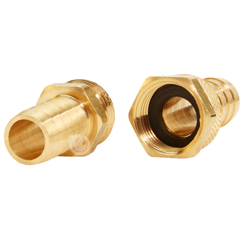 Brass Garden Hose Coupling Set (3/4" Hose)