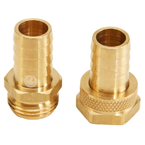Brass Garden Hose Coupling Set (3/4" Hose)