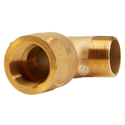 Brass 1 1/2" NPT x 1 1/2" NPT 90 Degree Elbow