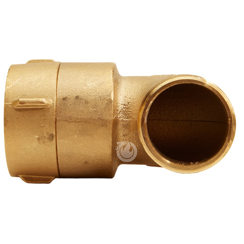 Brass 1 1/2" NPT x 1 1/2" NPT 90 Degree Elbow