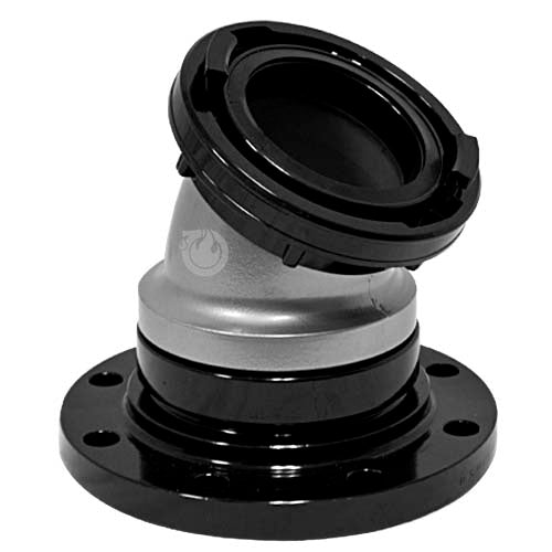 Carbon Steel 6" Flange x 5" Storz 30 Degree