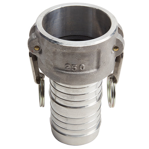 Aluminum 2 1/2" Female Camlock to Hose Shank (USA)