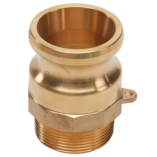 Brass 1 1/2" Male Camlock x 1 1/2" Male NPT (USA)