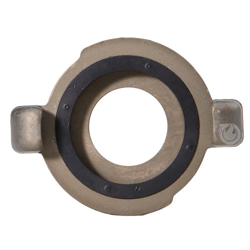 Aluminum 1" NH Male Quarter Turn with Red Plastic Nozzle