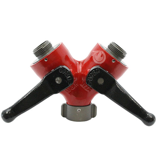 Forestry Aluminum 1" NH Inlet X (2) 1" NH Outlet Wye Valve
