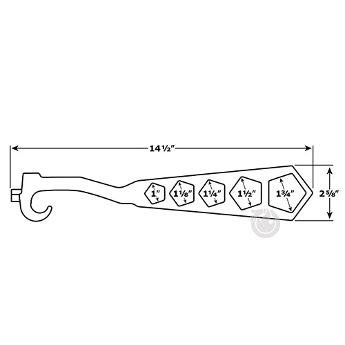 5 Hole Fire Hydrant Wrench