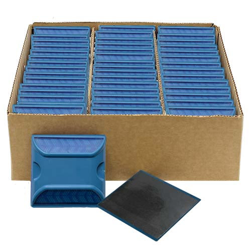 Peel-N-Stick Blue Reflective Road Marker (45 Pack)