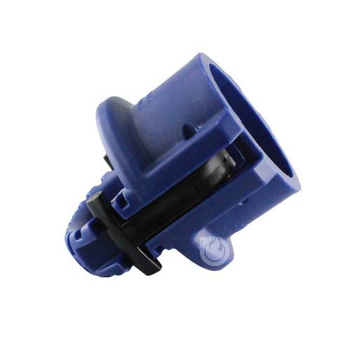 Blue 3" Polypropylene Female Safety Bump Cap