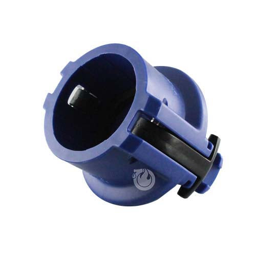Blue 3" Polypropylene Female Safety Bump Cap