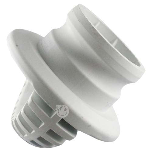 White 2" Food Grade Polypropylene Male Safety Bump Plug