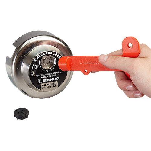 Knox Box FDC Lock 2 1/2" NH/NST Male Locking Cap (Swivel-Guard)