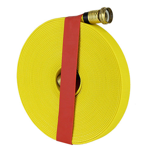 Yellow 3/4" x 50' Forestry Hose / Rubber Band
