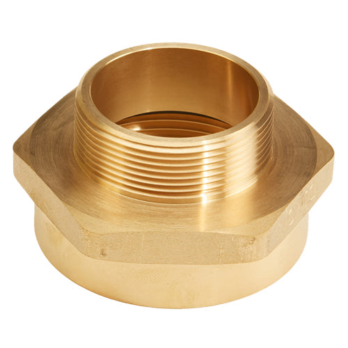 Brass 2 1/2 Female NH / NST to 2 Male NPT (Hex)