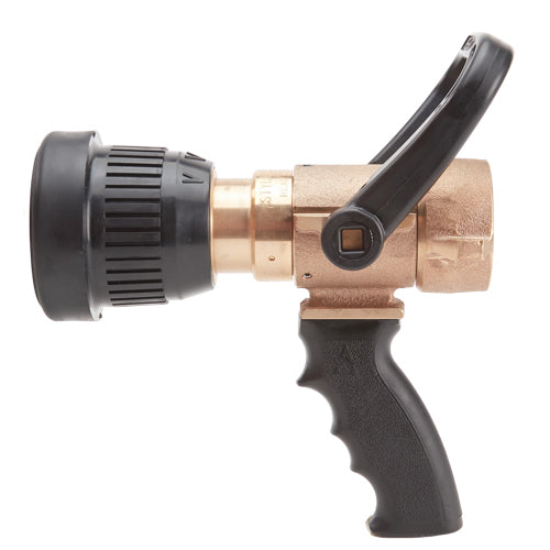 brass spray nozzle for garden hose Brass U.S. Coast Guard 1 1/2'' Shipboard Vari-Nozzle with Pistol Grip (NH)
