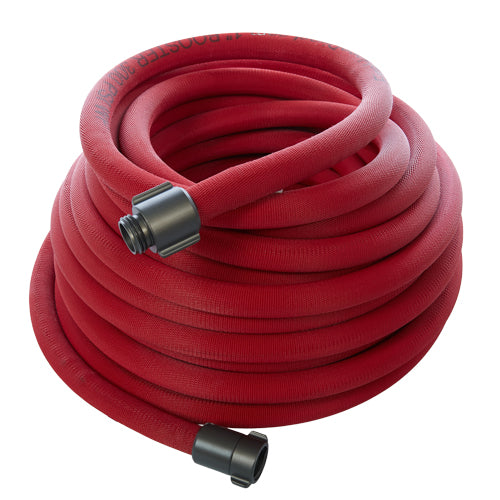 Red 1 x 100' Non-Collapsible Lightweight Hose (Alum 1 NPSH