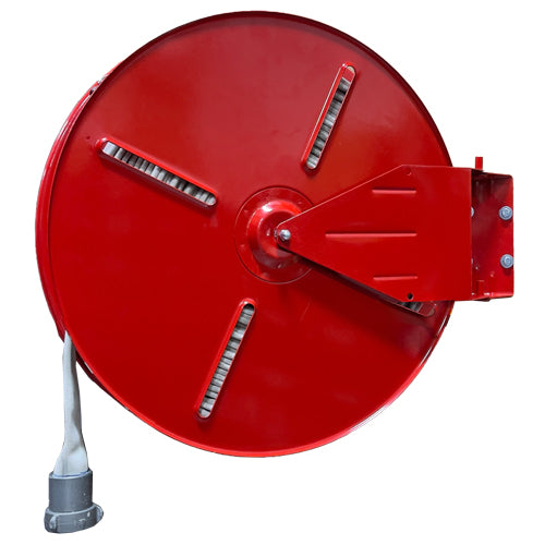 Hose reel wall with ANSUL fire hose - Fire extinguishers 