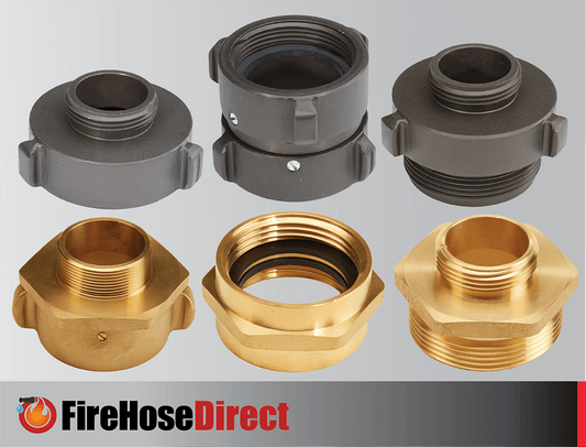 Aluminum and Brass Fire Hose Adapters