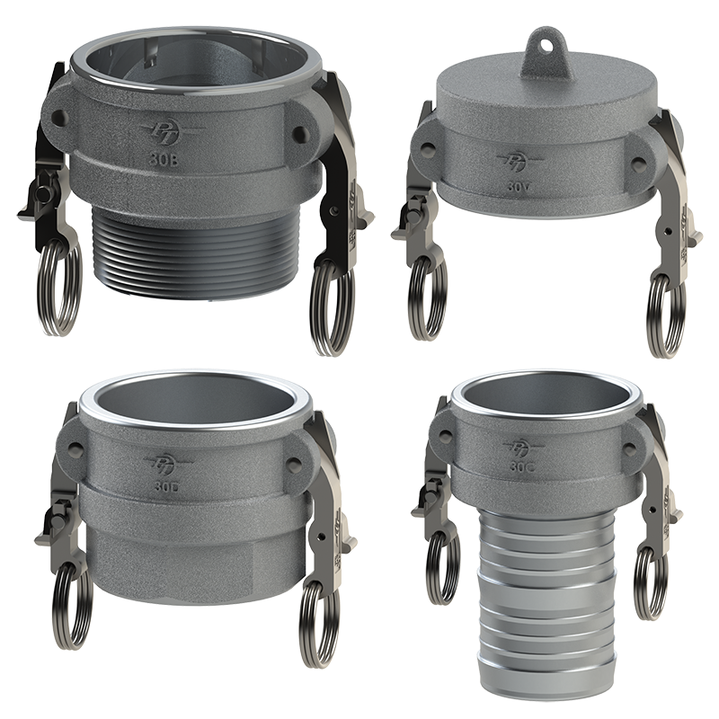raccord camlock (C), tuyau flexible 19 (3/4) mm, Acier inoxydable (1.4408)  (KLDS19ES) - Landefeld - pneumatique - hydraulique - équipements industriels