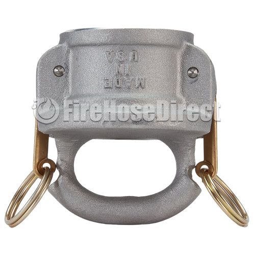 Aluminum 2" Female Safety Bump Cap