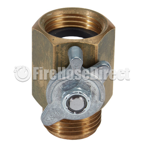 Brass 3/4" GHT Inlet x 3/4" GHT Outlet