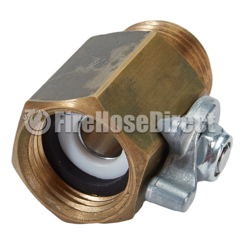 Brass 3/4" GHT Inlet x 3/4" GHT Outlet