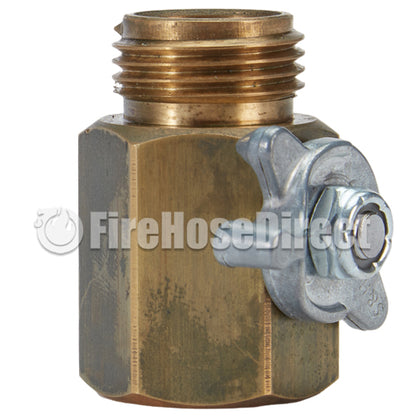 Brass 3/4" GHT Inlet x 3/4" GHT Outlet