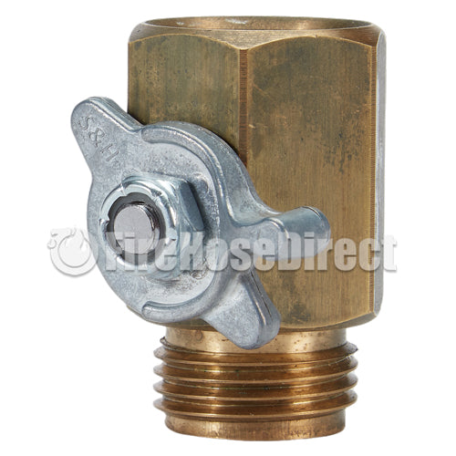 Brass 3/4" GHT Inlet x 3/4" GHT Outlet