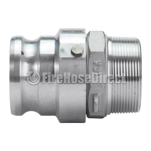 Aluminum 4" Swivel Male Camlock x 4" Male NPT (USA)