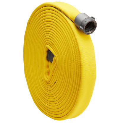 Yellow 3" x 50' Double Jacket Fire Hose (Alum 2 1/2" NH Couplings)