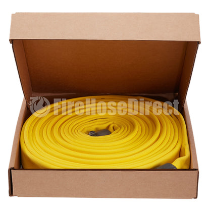 Yellow 3" x 50' Double Jacket Fire Hose (Alum 2 1/2" NH Couplings)