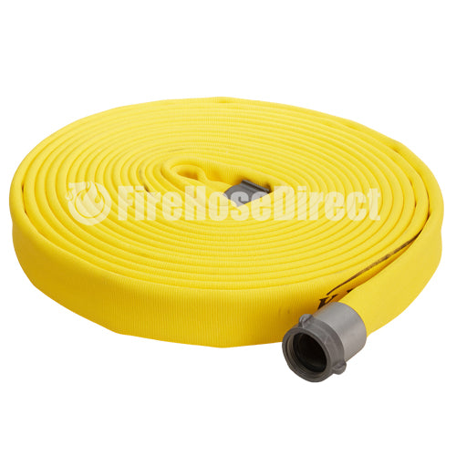 Yellow 3" x 50' Double Jacket Fire Hose (Alum 2 1/2" NH Couplings)