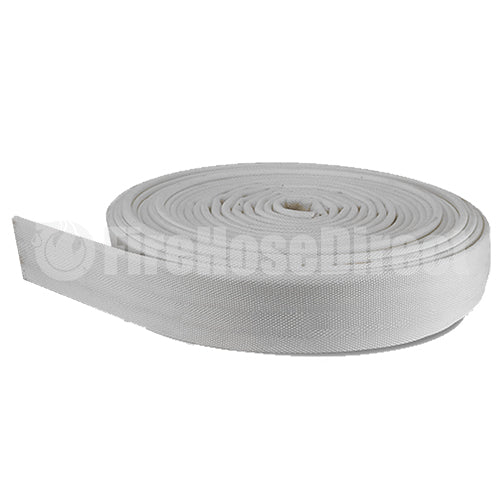 White 3" x 100' Double Jacket Uncoupled Mill Hose