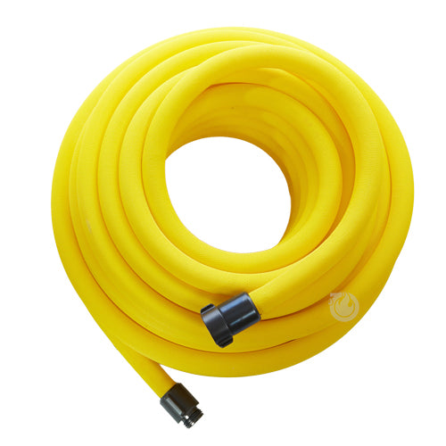 Yellow 1" x 100' Non-Collapsible Lightweight Hose (1" NH Threads)