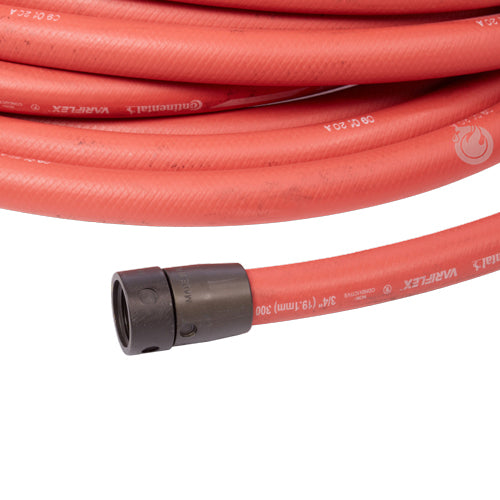 3/4" x 50' Non-Collapsible Rubber Hose (1" NPSH Threads)