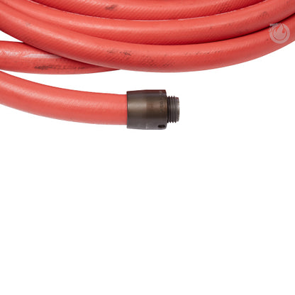 1" x 50' Non-Collapsible Rubber Hose (1" NPSH Threads)