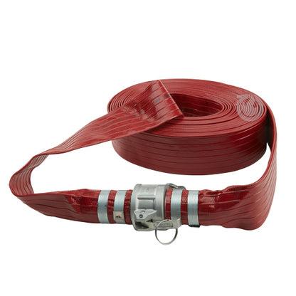 Red 6" x 50' Camlock Medium Duty Hose