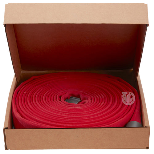 Red 1 1/2" x 15' Double Jacket Fire Hose (Alum NH Couplings)