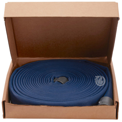 Blue 1 1/2" x 50' Double Jacket Fire Hose (Alum NH Couplings)