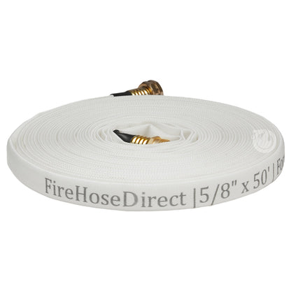 White 5/8" x 50' Forestry Hose