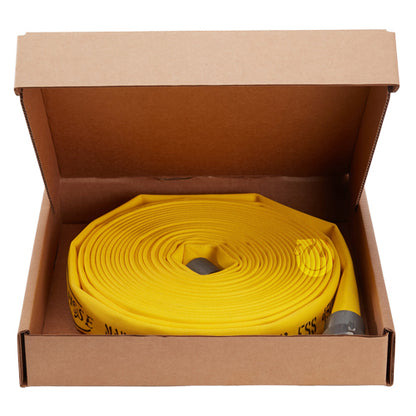 Yellow 1" x 50' Forestry Hose (Alum NPSH Couplings) - USA Made