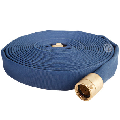 Blue 1 1/2" x 50' Potable Water Hose (Brass NH Couplings)