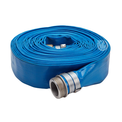 Blue 1 1/2" x 50' Lightweight Discharge Hose