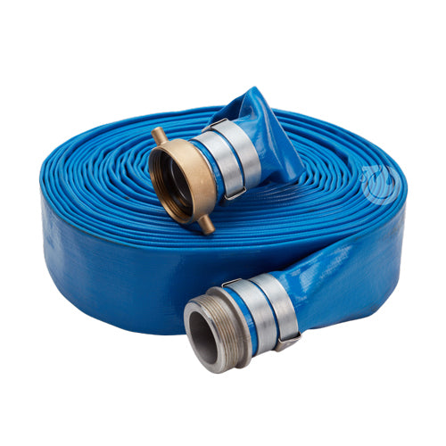 Blue 1 1/2" x 50' Lightweight Discharge Hose